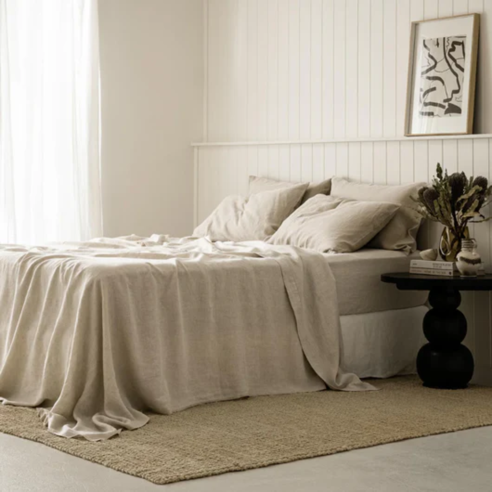 Alvina - 100% Natural Linen Bedset