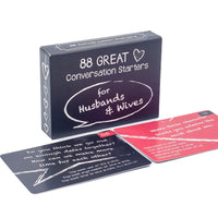 88 Conversation Starters Cards (Family & Couples)