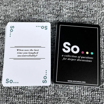 SO. Deep Conversation Starter - Party Edition (Adults & Families)