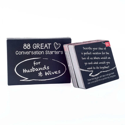 88 Conversation Starters Cards (Family & Couples)