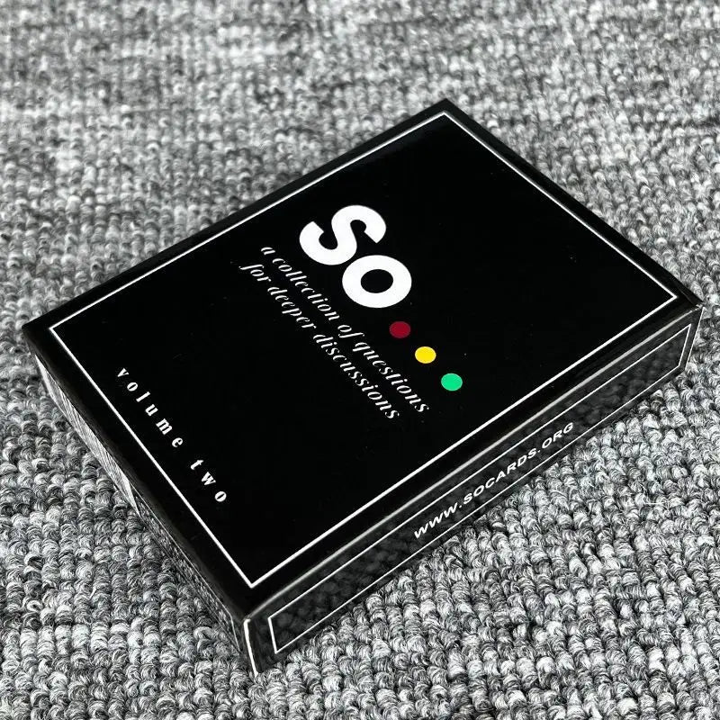 SO. Deep Conversation Starter - Party Edition (Adults & Families)