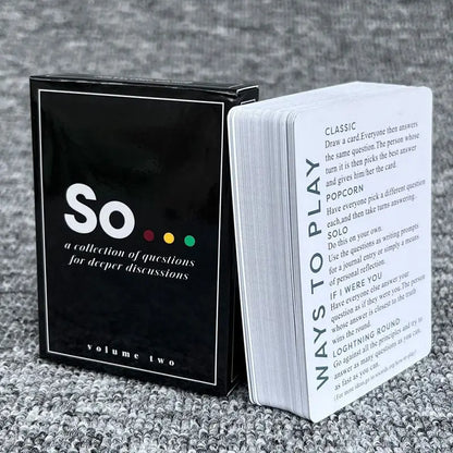 SO. Deep Conversation Starter - Party Edition (Adults & Families)