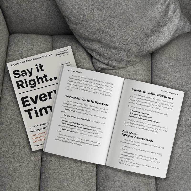 Say It Right, Every Time - Official Book