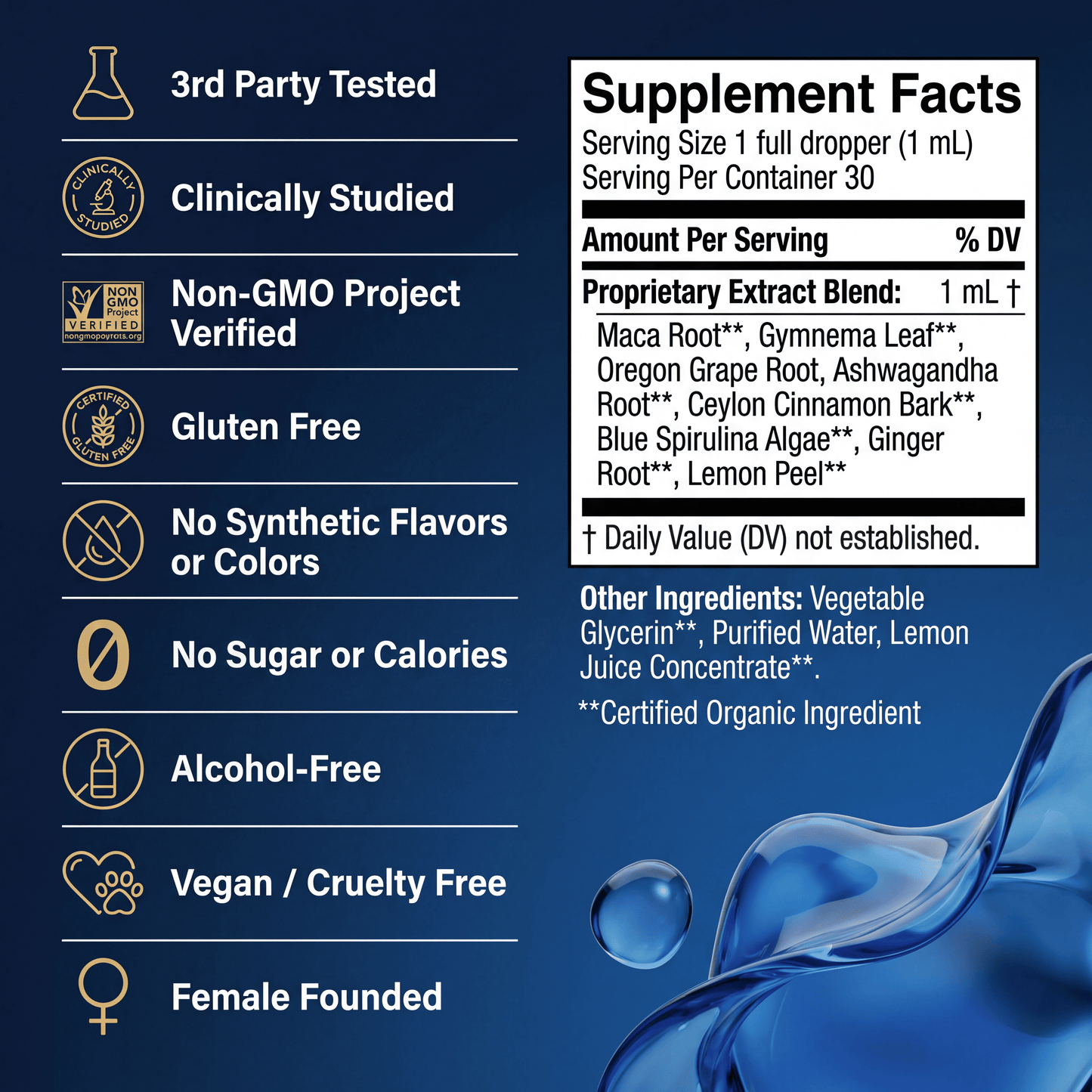 Blue Burn — Liquid Berberine Craving Blocker & Metabolic Drops