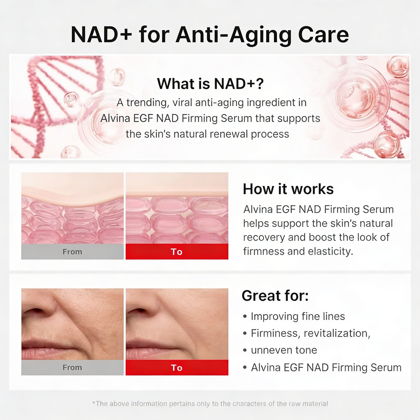 NAD+ EGF Firming Serum — Anti-Aging Collagen Boost with 8 Peptides