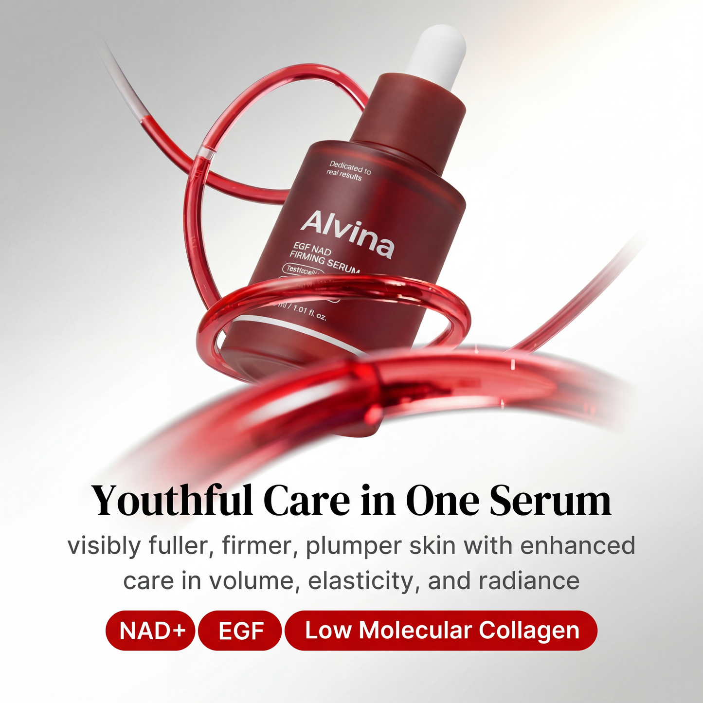 NAD+ EGF Firming Serum — Anti-Aging Collagen Boost with 8 Peptides