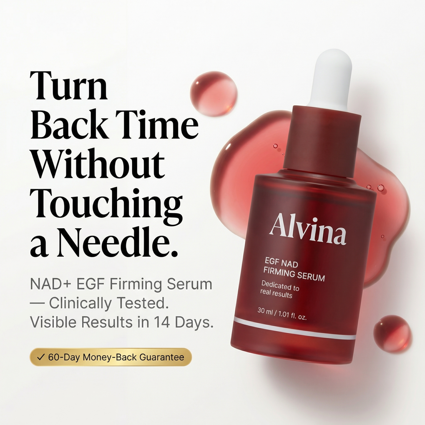 NAD+ EGF Firming Serum — Anti-Aging Collagen Boost with 8 Peptides
